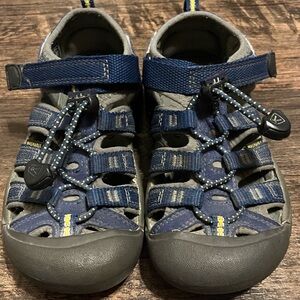 Keen Blue and Gray Sandals with Rubber Toe Cap